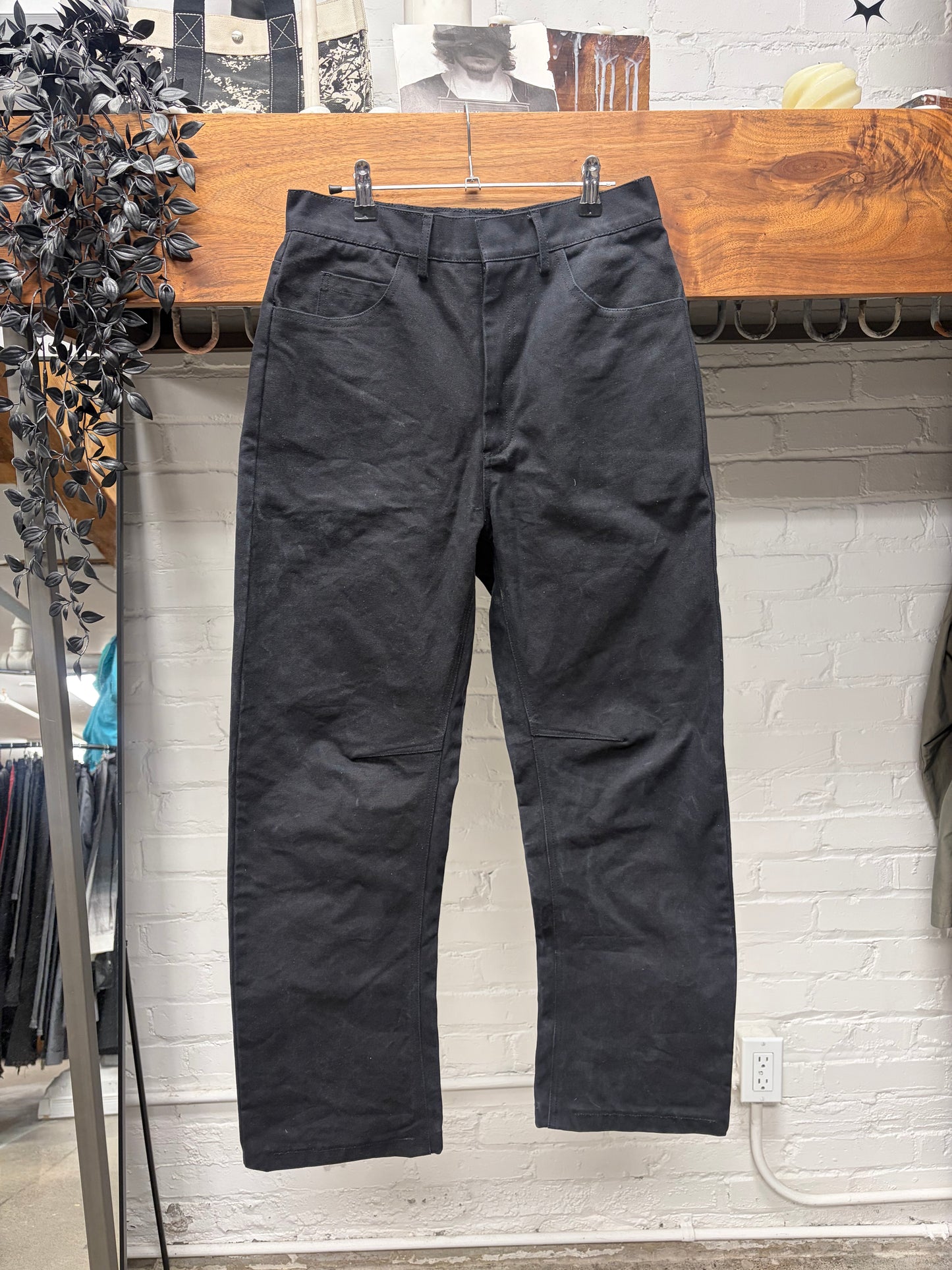 Entire Studios ‘Task’ Mid Rise Straight Leg Black Denim