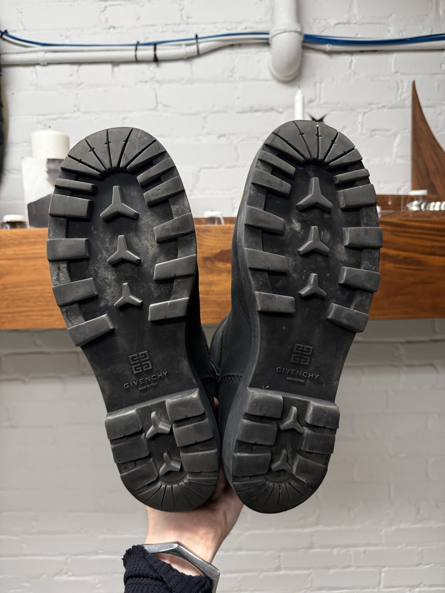 Givenchy ‘Storm’ Black Nubuck Suede/Leather Boots