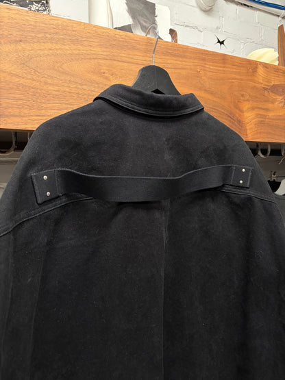 Rick Owens ‘Shoulder Strap’ Heavyweight Black Work-Shirt