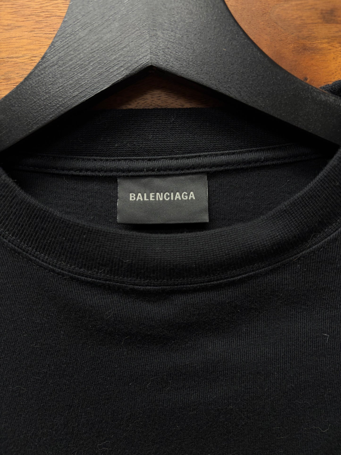 2022 Balenciaga ‘WFD’ World Food Programme Layered Black Long Sleeve Shirt