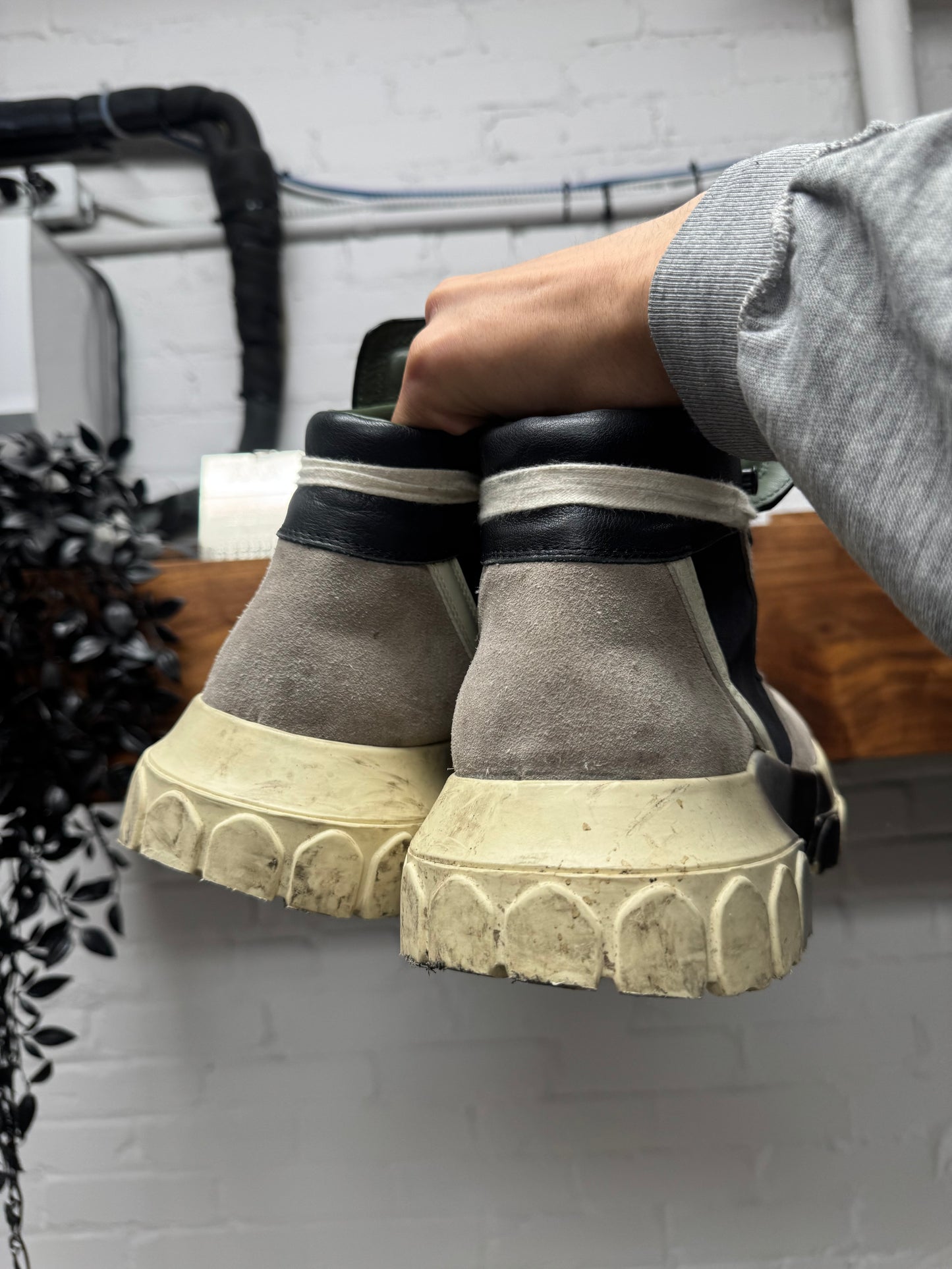 SAMPLE Rick Owens Tractor Boots