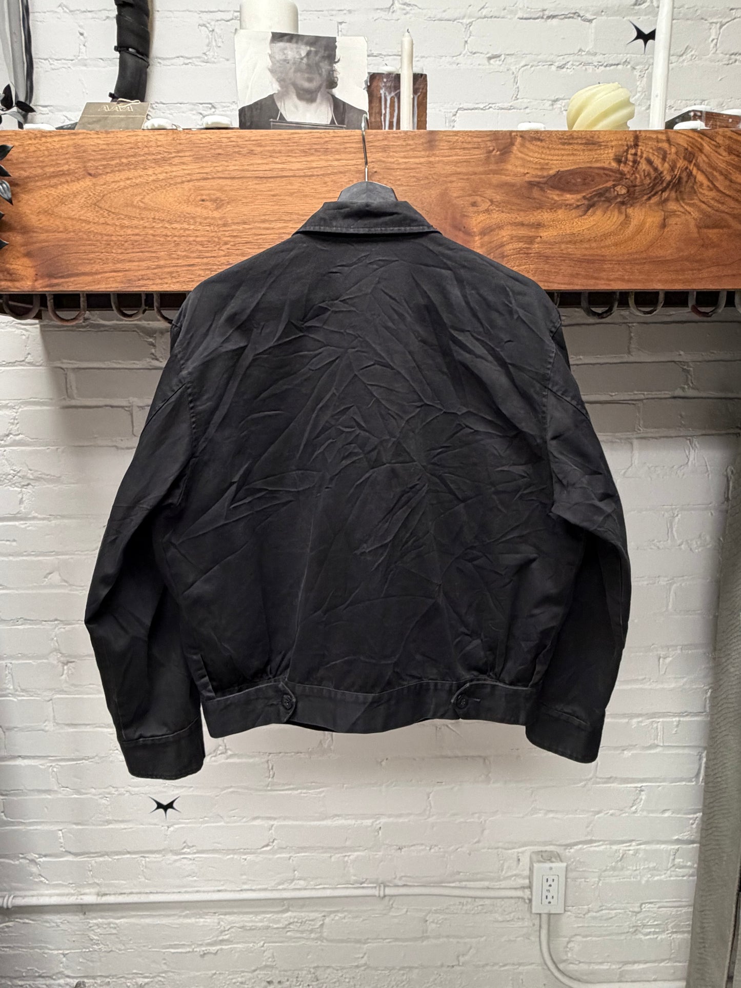 Vintage Valentino Embroidered Logo Work Jacket