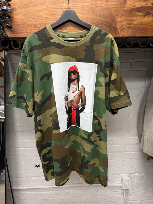 AW2025 Supreme ‘Playboy Carti’ Camo Photo T-Shirt