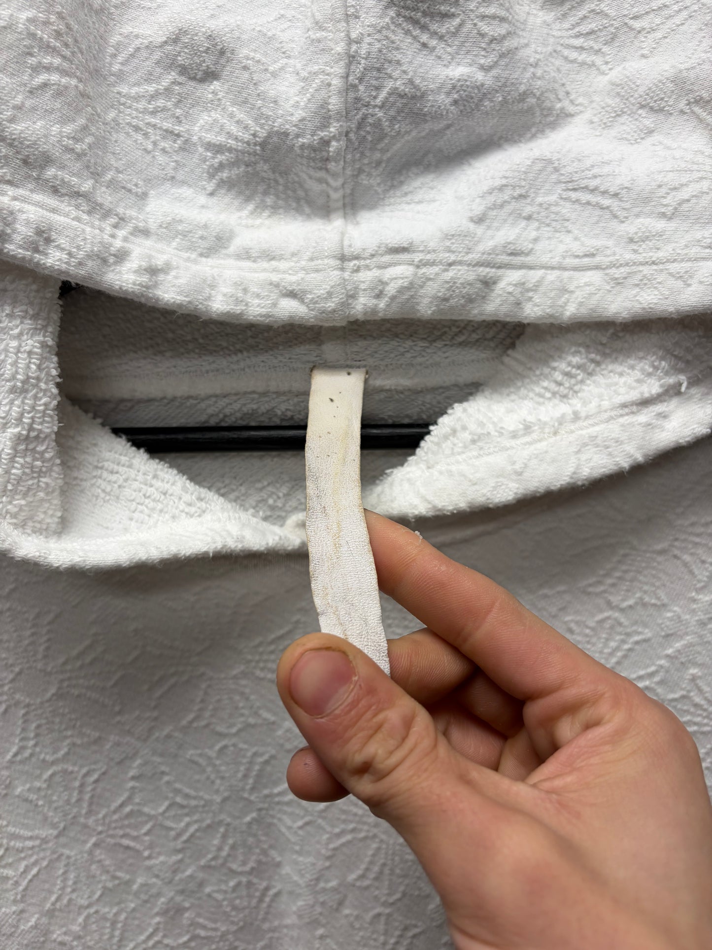Chrome Hearts Towel Jacquard Plus Cross White Pullover Hoodie