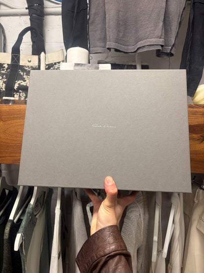 Rick Owens Mainline Blue Leather ‘Vans’ Low Top Sneakers