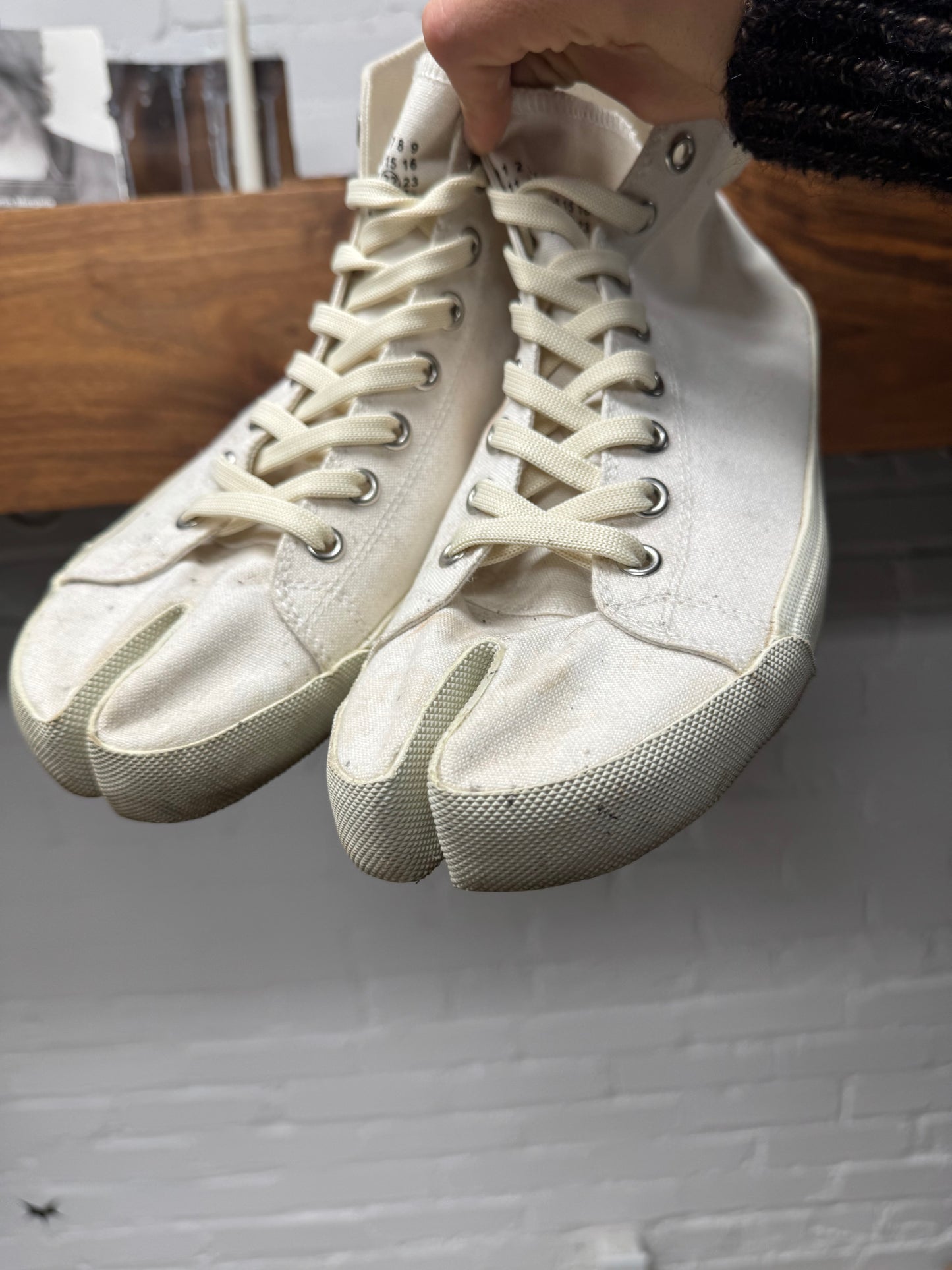 Maison Margiela ‘Tabi’ Split Toe High Top Sneakers