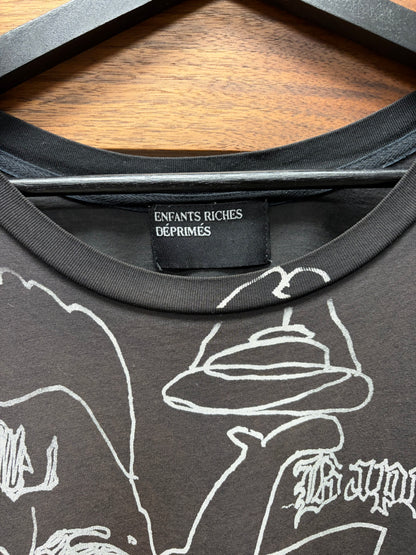 Enfants Riches Deprimes ‘Hanuman’ Sun Faded Black Graphic T-Shirt