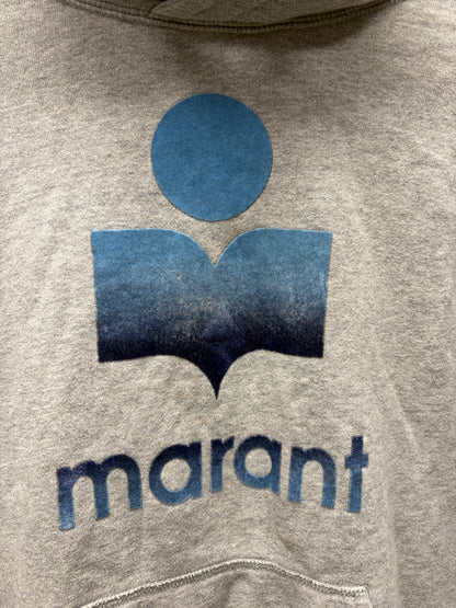 Isabel Marant Grey/Blue Logo Hoodie