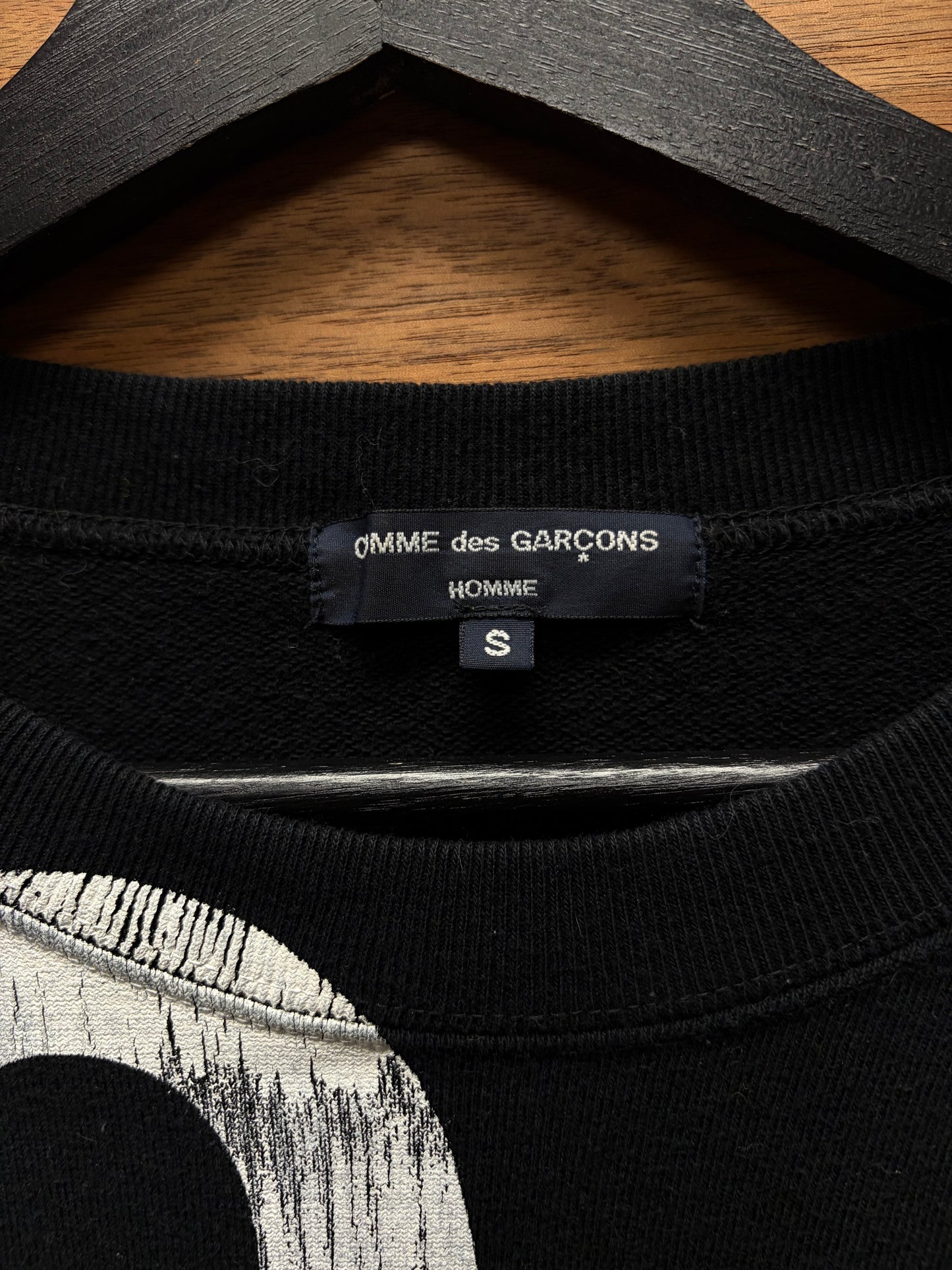 2005 Comme Des Garçons Homme Black ‘Jersey’ Sweatshirt