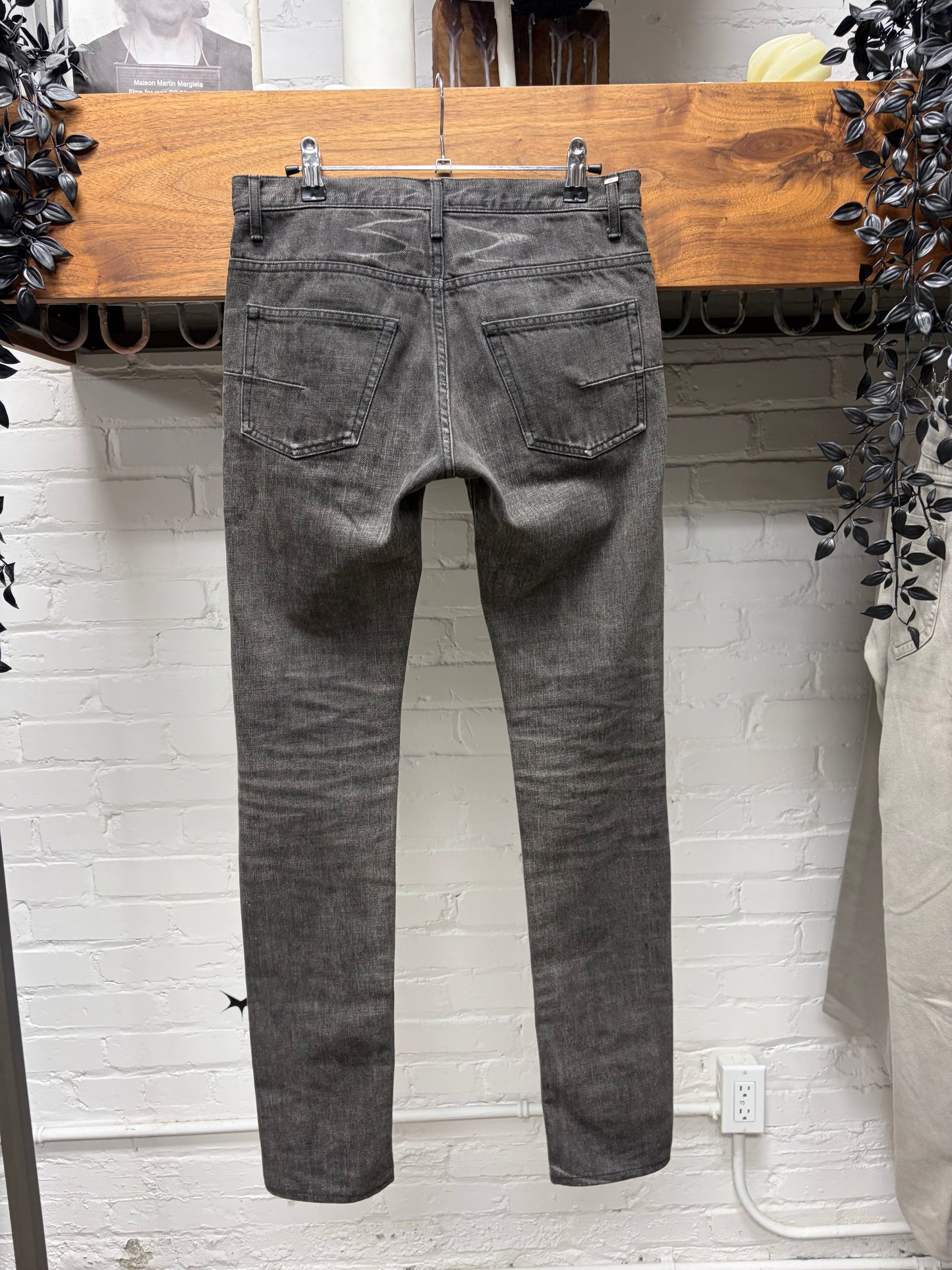 Dior Homme by Kris Van Assche ‘Clawmark’ Washed Grey Skinny Jeans