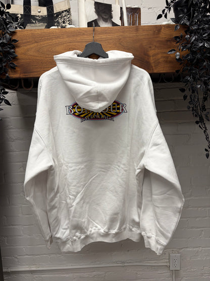 2019 Balenciaga ‘Paris Tropical’ White Cotton Pullover Hoodie