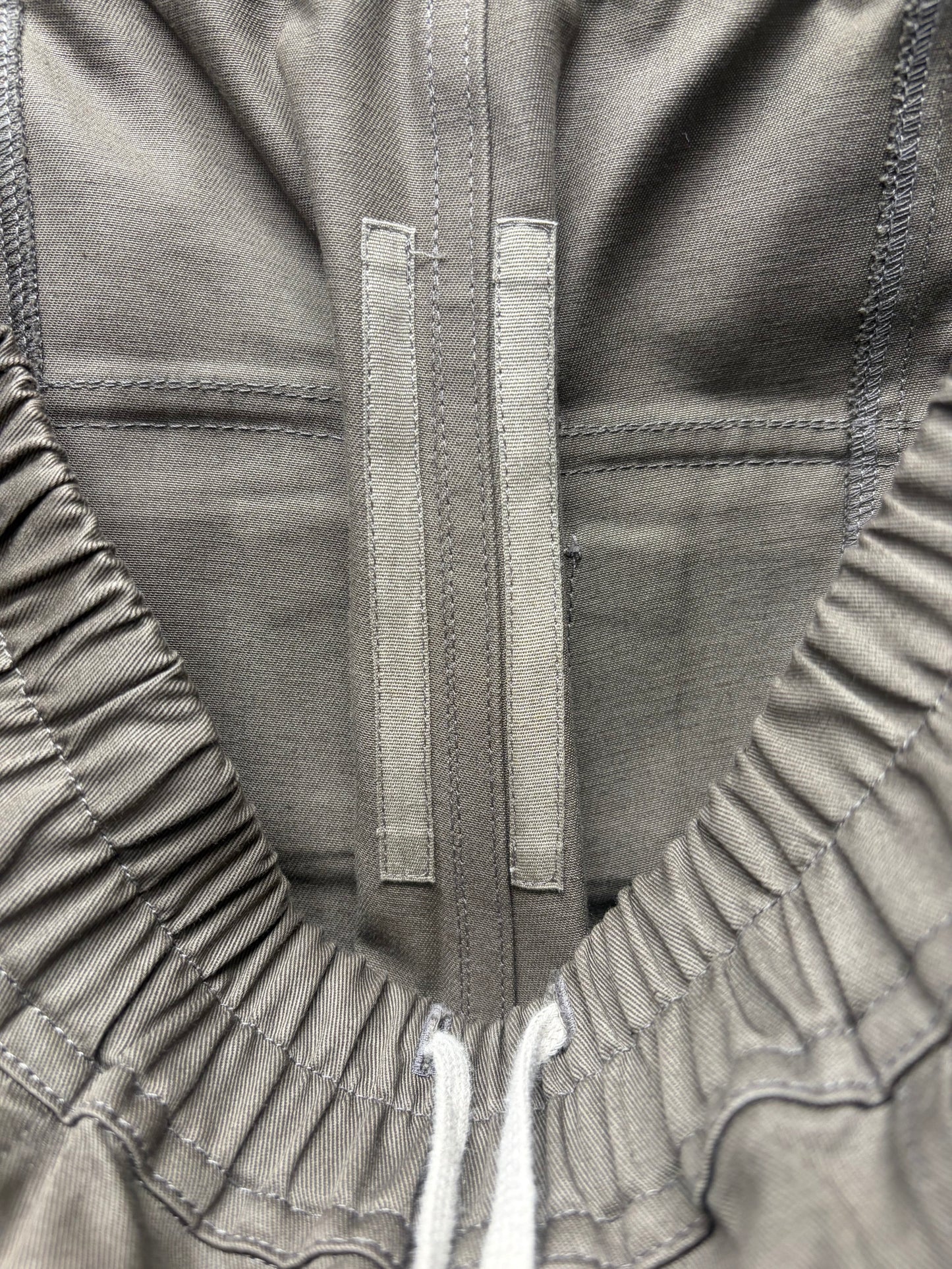 Rick Owens ‘Creatch’ Dust Brown Drawstring Cargo Pants
