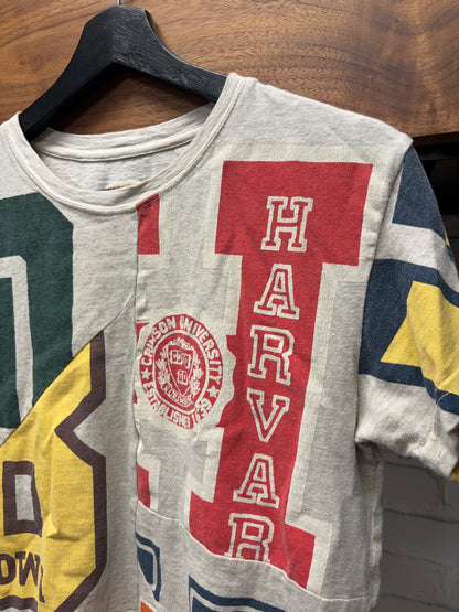 Kapital ‘Varsity’ Vintage Inspired Patchwork Cotton T-Shirt