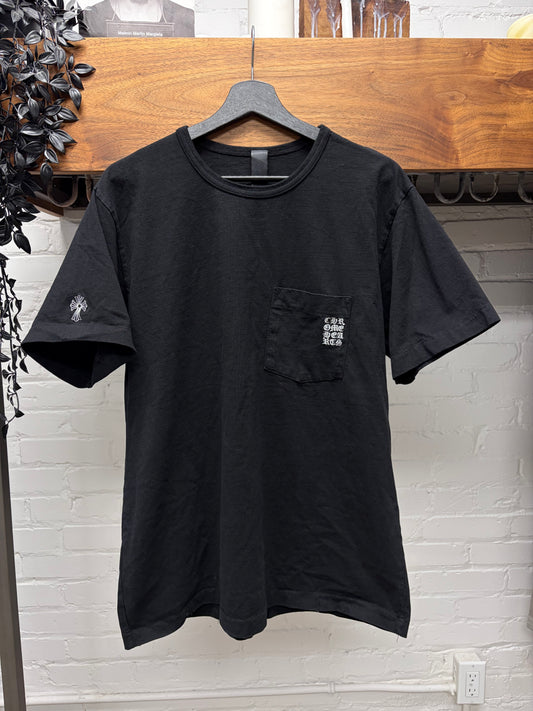 Chrome Hearts Embroidered ‘Eye Chart Logo’ Black Short Sleeve T-Shirt