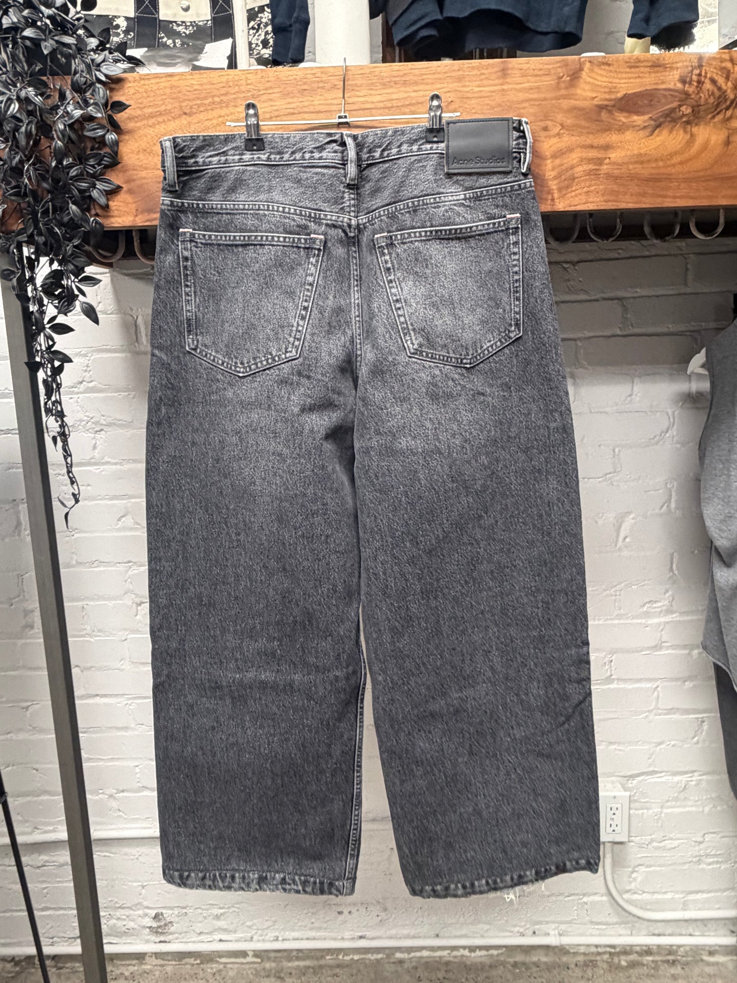 Acne Studios ‘1989’ Ash Black Wide Leg Denim