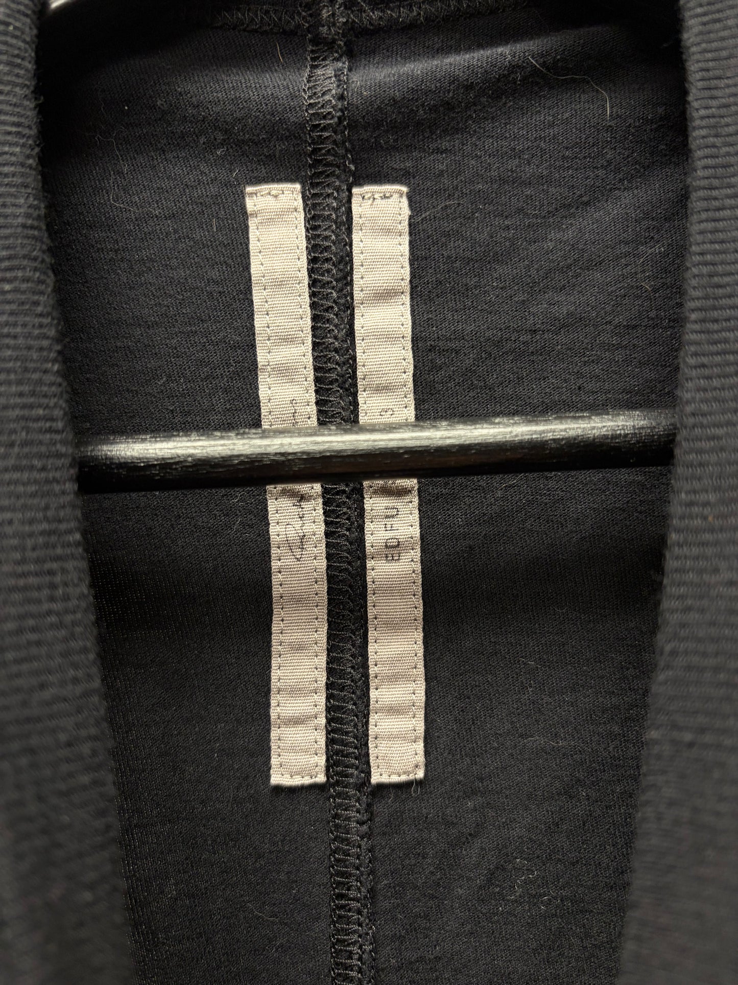 SS2023 Rick Owens ‘Edfu’ Black Cotton Long Sleeve Shirt