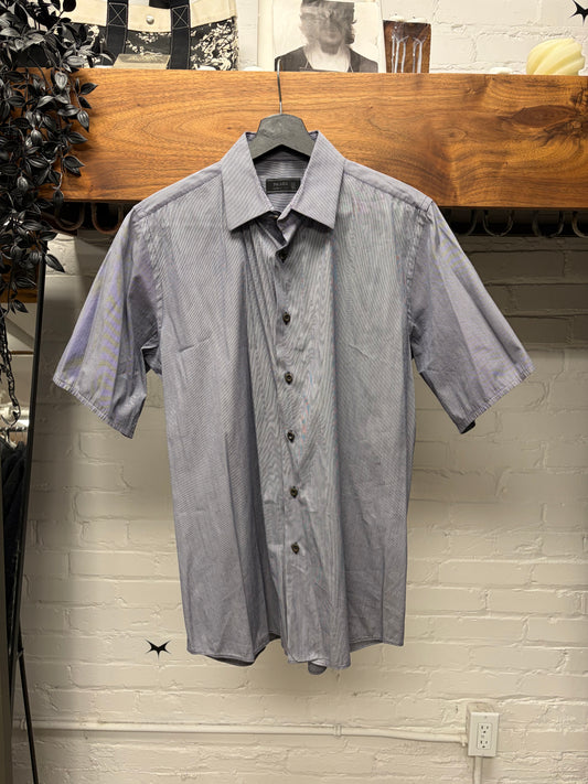 SS2000 Prada Soft Lilac Purple Short Sleeve Button Up Shirt