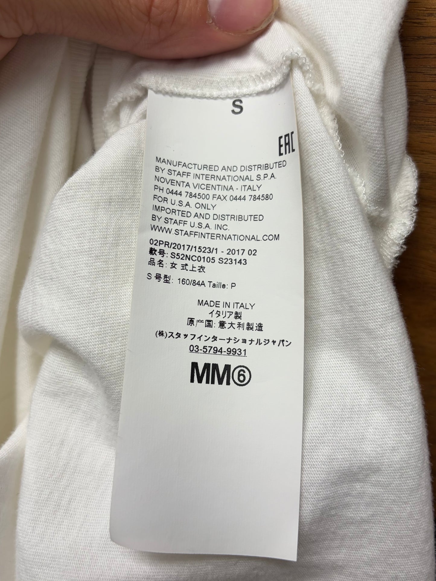 SS2017 Maison Margiela Asymmetric White Layered Cotton Long Sleeve Shirt