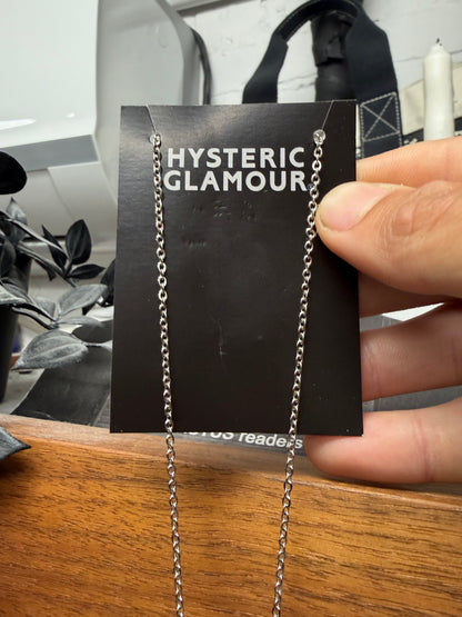 Hysteric Glamour ‘Guitar Girl’ Silver Tone Necklace & Pendant