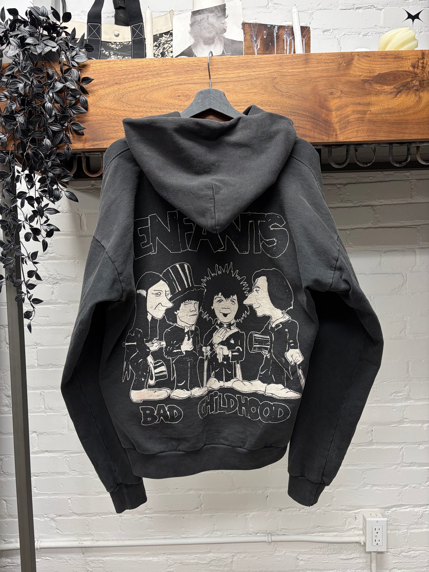 Enfants Riches Deprimes ‘Bad Childhood’ After-Hood Black Pullover Hoodie