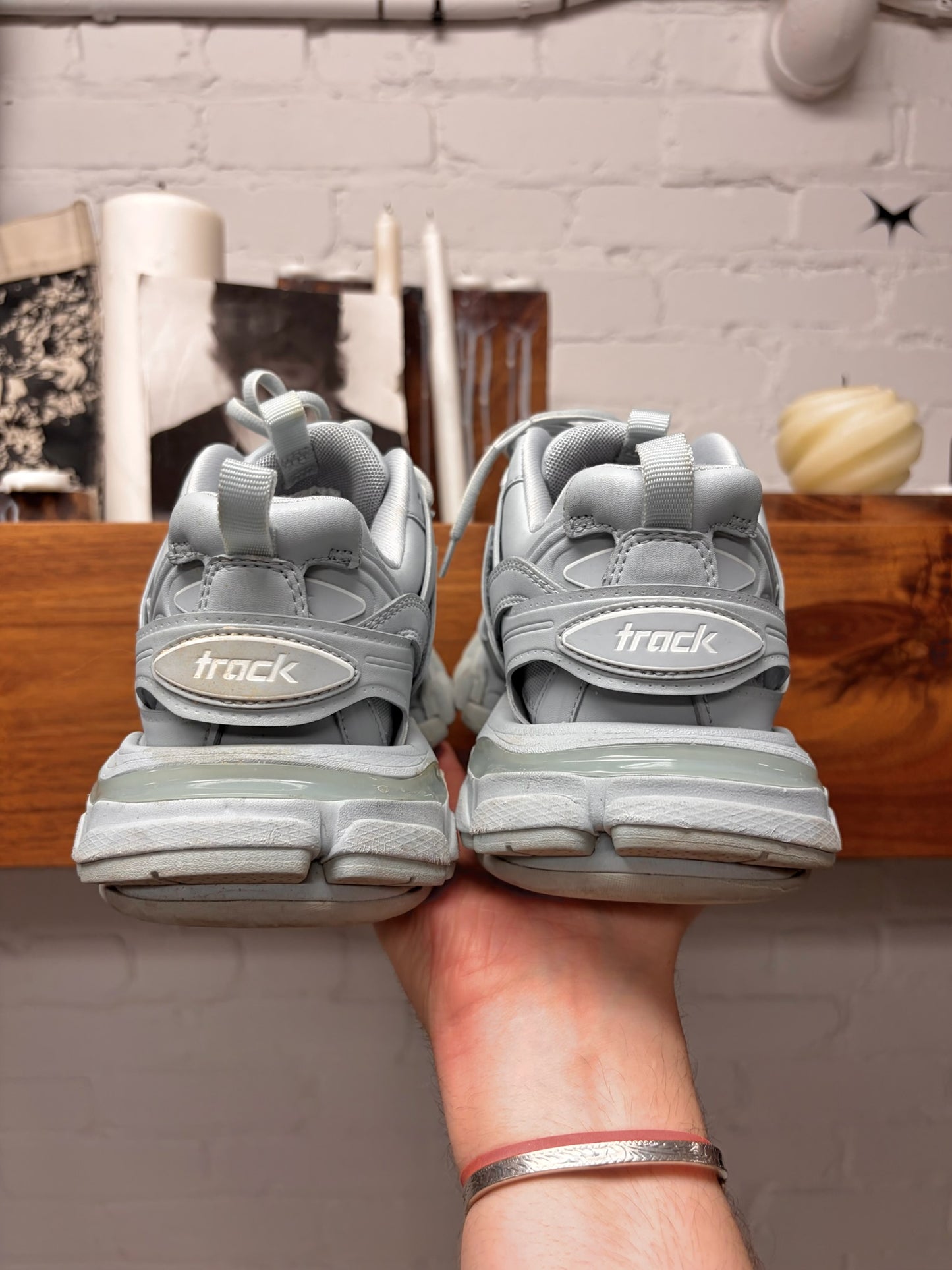 Balenciaga ‘Track Runner’ Baby Blue Low Top Athletic Sneakers
