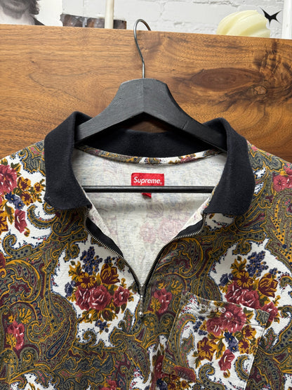 AW17 Supreme Floral Paisley Long Sleeve Polo