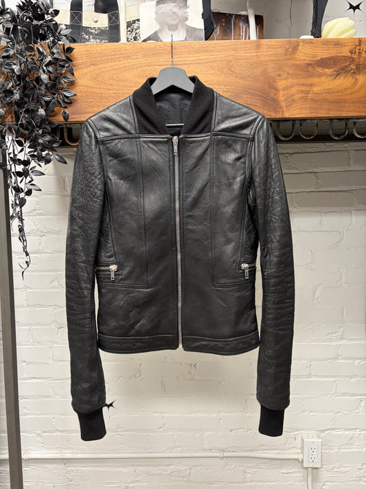 AW2017 Rick Owens ‘Geo Harness’ Lambskin Bomber Jacket