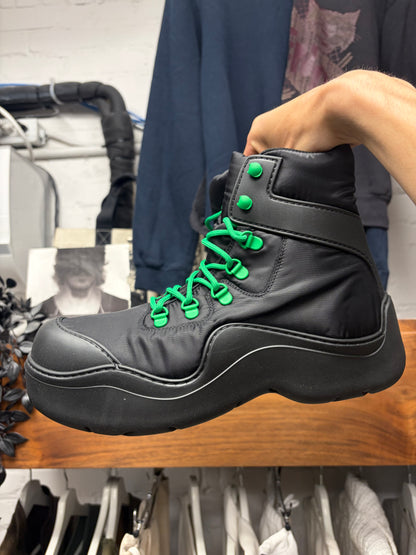 Bottega Veneta ‘Puddle Bomber’ Black Combat Boots