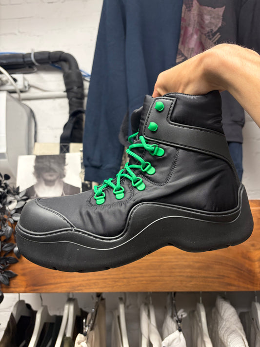 Bottega Veneta ‘Puddle Bomber’ Black Combat Boots