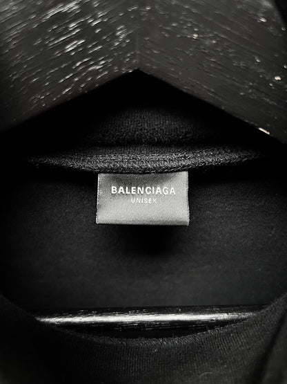 2023 Balenciaga ‘Padded Shoulder’ Mock Neck Long Sleeve Shirt
