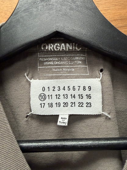 2022 Maison Margiela Dust Brown Organic Cotton Basic T-Shirt