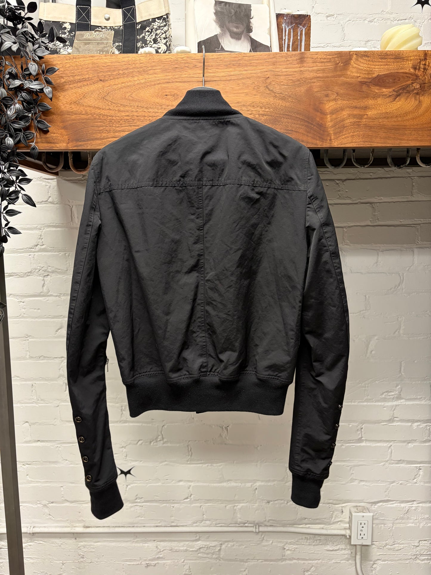 Rick Owens DRKSHDW Black Classic ‘Flight’ Bomber Jacket