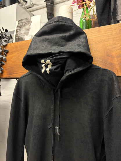 11 by Boris Bidjan Saberi ‘Oil Waxed’ Black Mask Hoodie