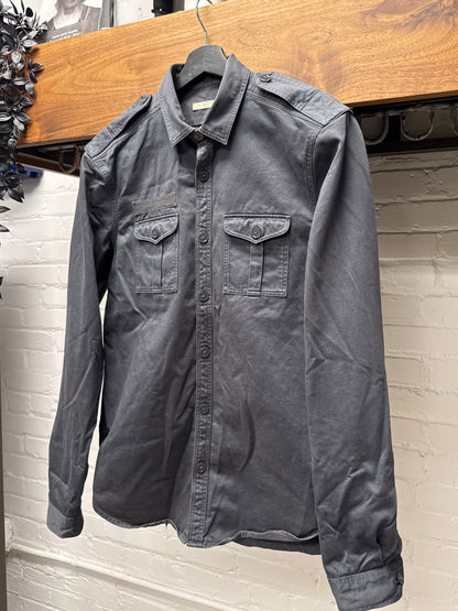 Burberry Military Inspired Jacket with Shoulder Epaulette Details