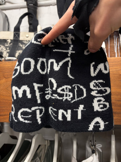 AW2020 Supreme ‘Black Ark’ Black/White Beanie