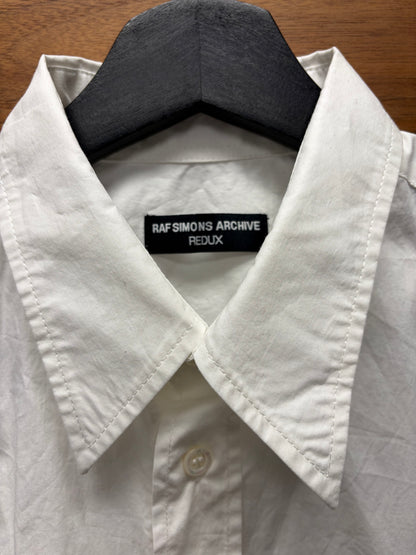 Raf Simons Archive Redux ‘Closer’ Joy Division White Oversized Button Up Shirt