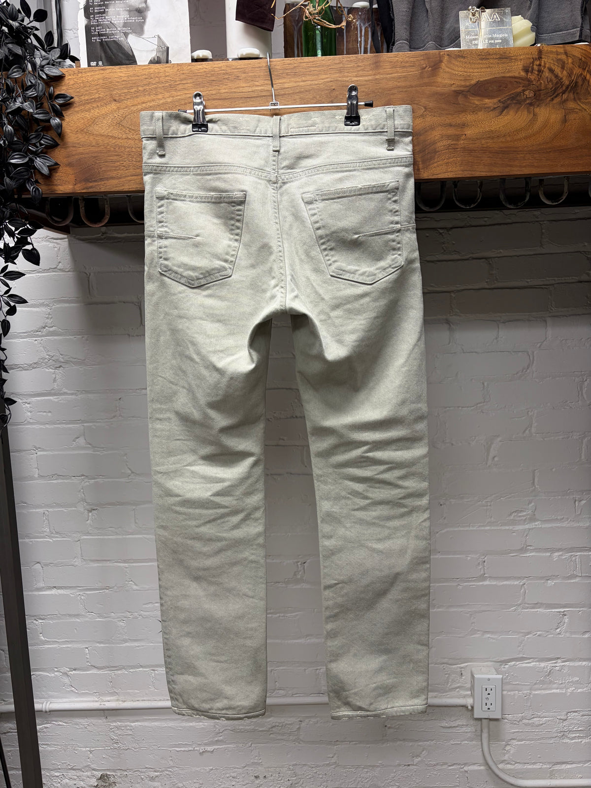 Dior Homme Washed ‘Lightly Distressed’ Grey Skinny Jeans