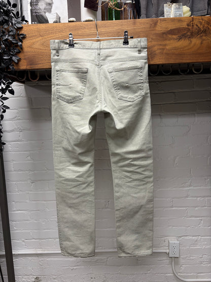 Dior Homme Washed ‘Lightly Distressed’ Grey Skinny Jeans