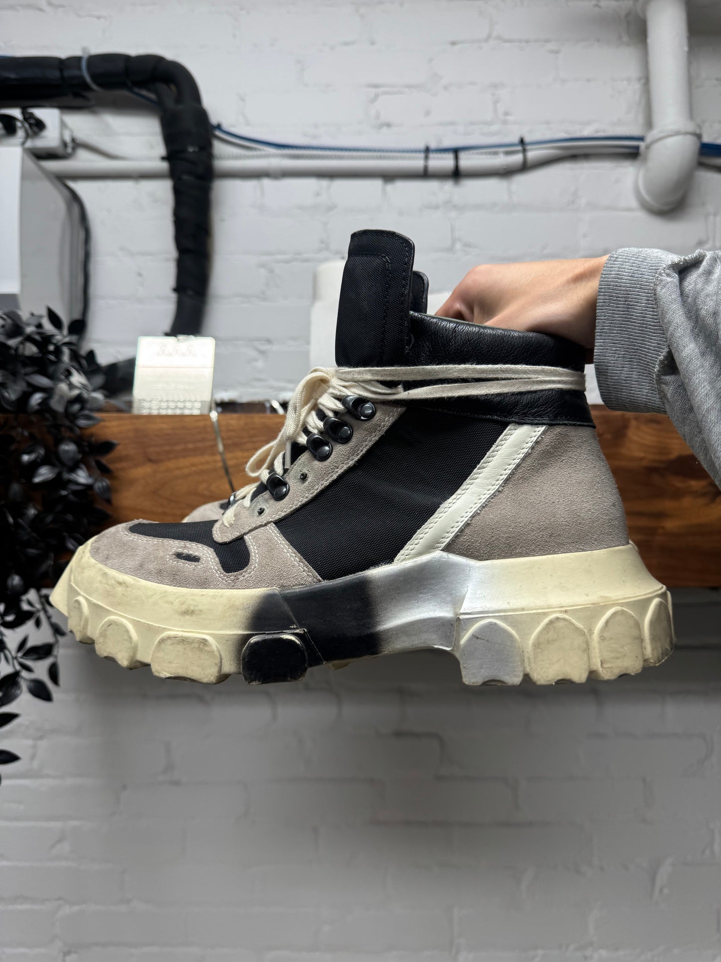 SAMPLE Rick Owens Tractor Boots