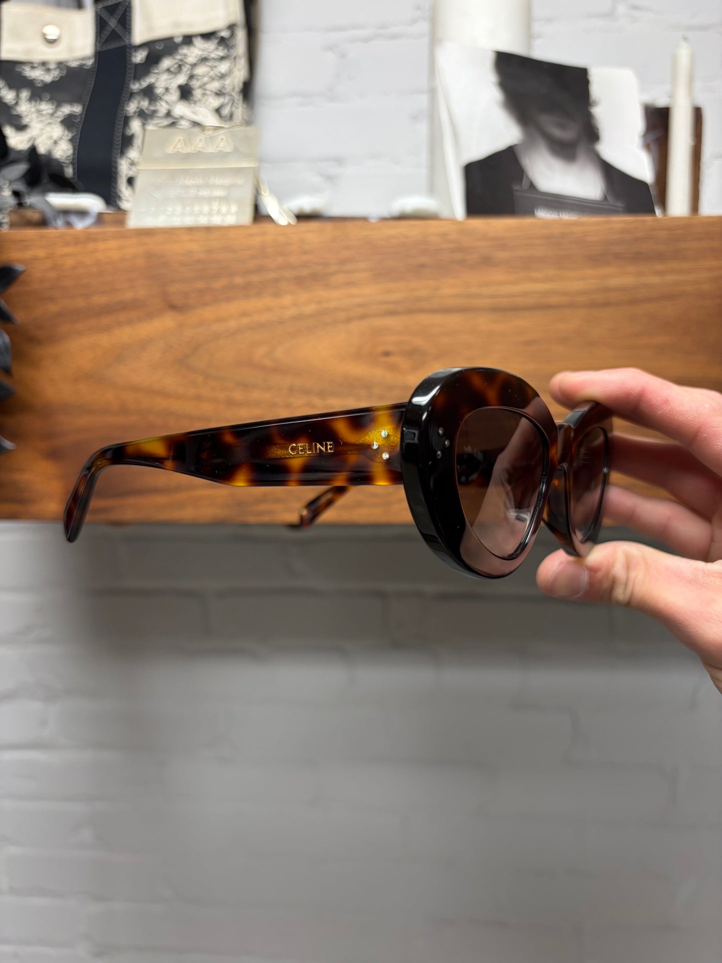 Celine ‘CL40320U’ Brown Tortoiseshell Cat Eye Sunglasses