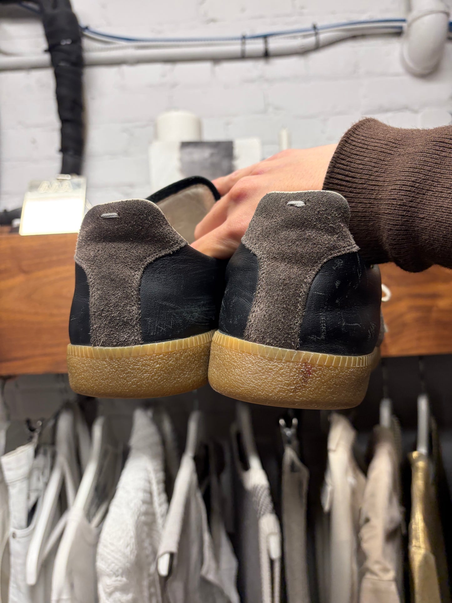 Maison Margiela G.A.T. Brown/Black Low Top Sneakers