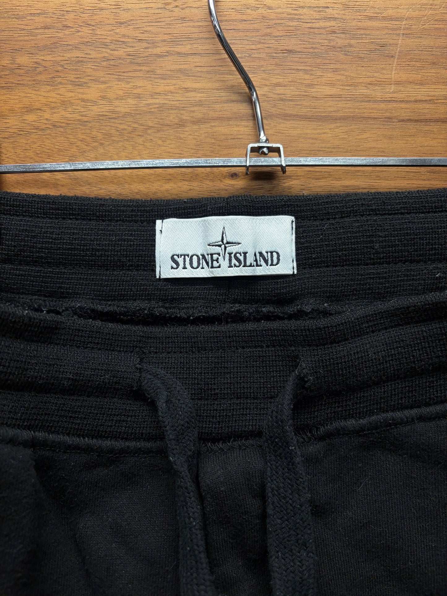 Stone Island Badge Logo Black Sweatpants