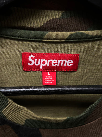 SS2025 Supreme Camo Miniature Embroidered ‘Box Logo’ T-Shirt