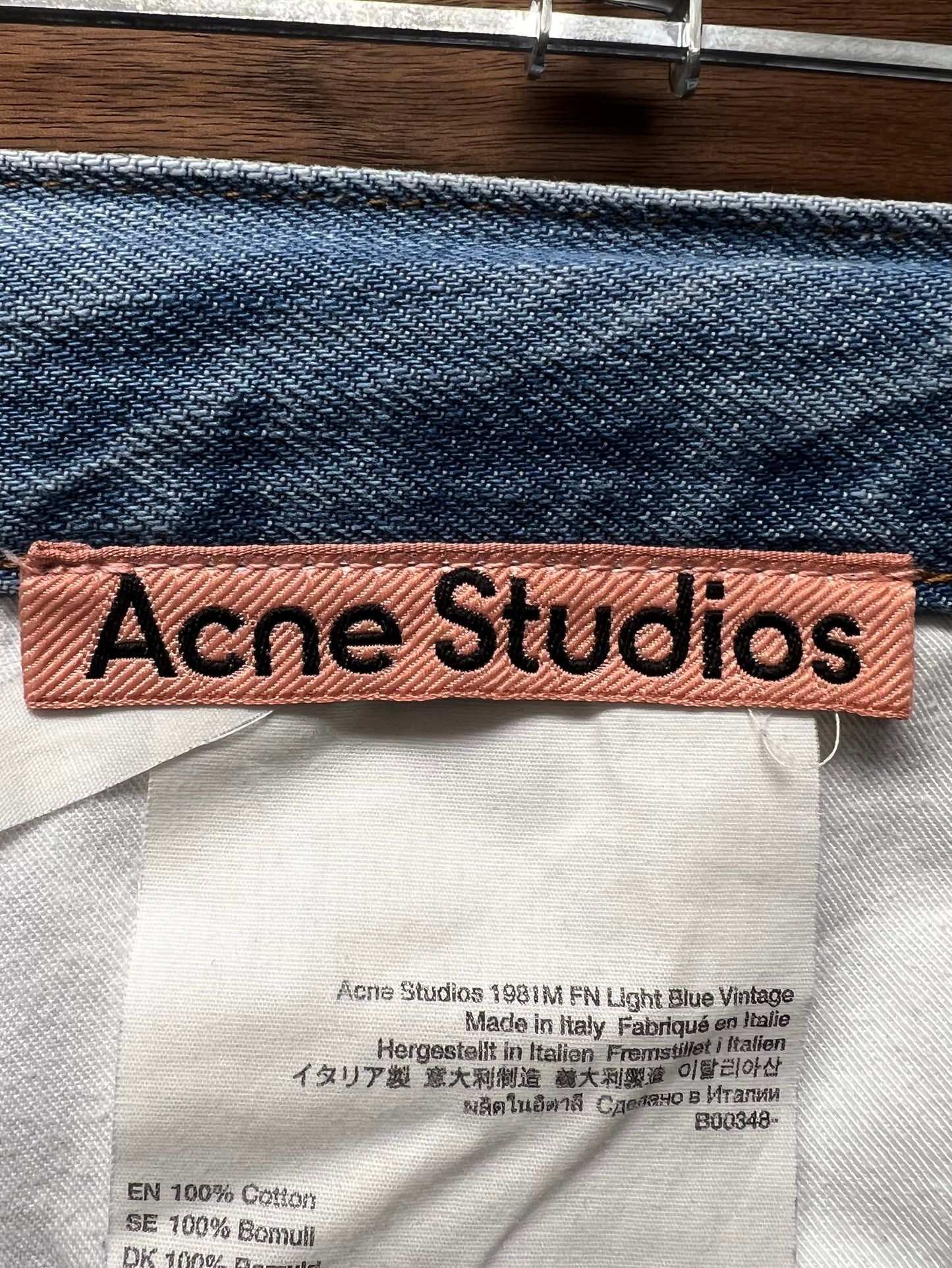 Acne Studios ‘Super Baggy’ Washed Blue Denim