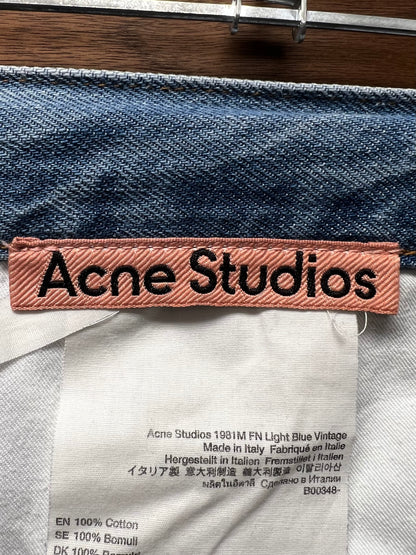 Acne Studios ‘Super Baggy’ Washed Blue Denim