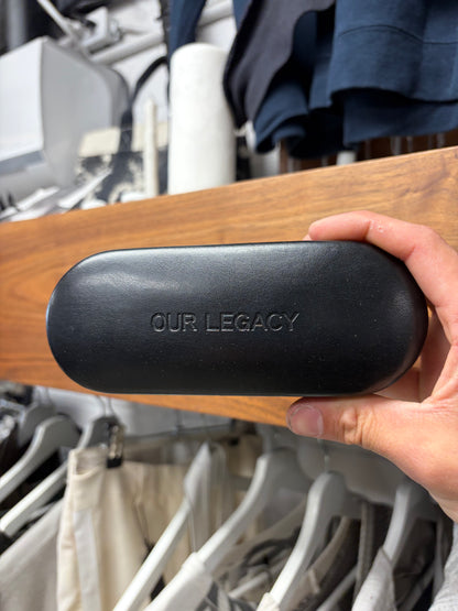Our Legacy ‘Unwound’ Black Oval Shape Sunglasses