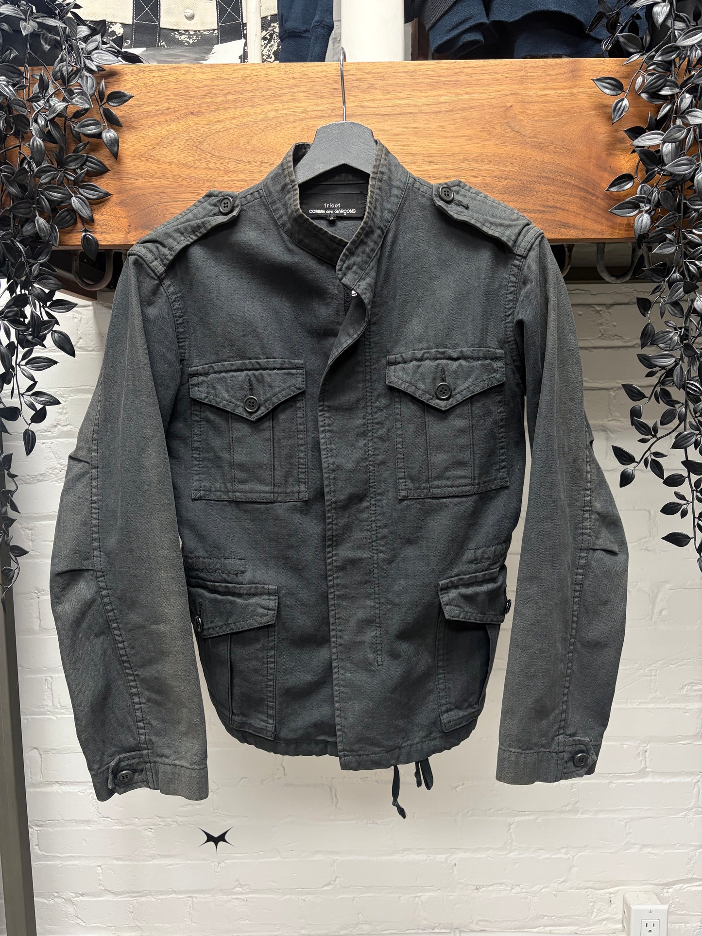 2008 Comme Des Garçons Tricots Military Inspired Cotton Field Jacket