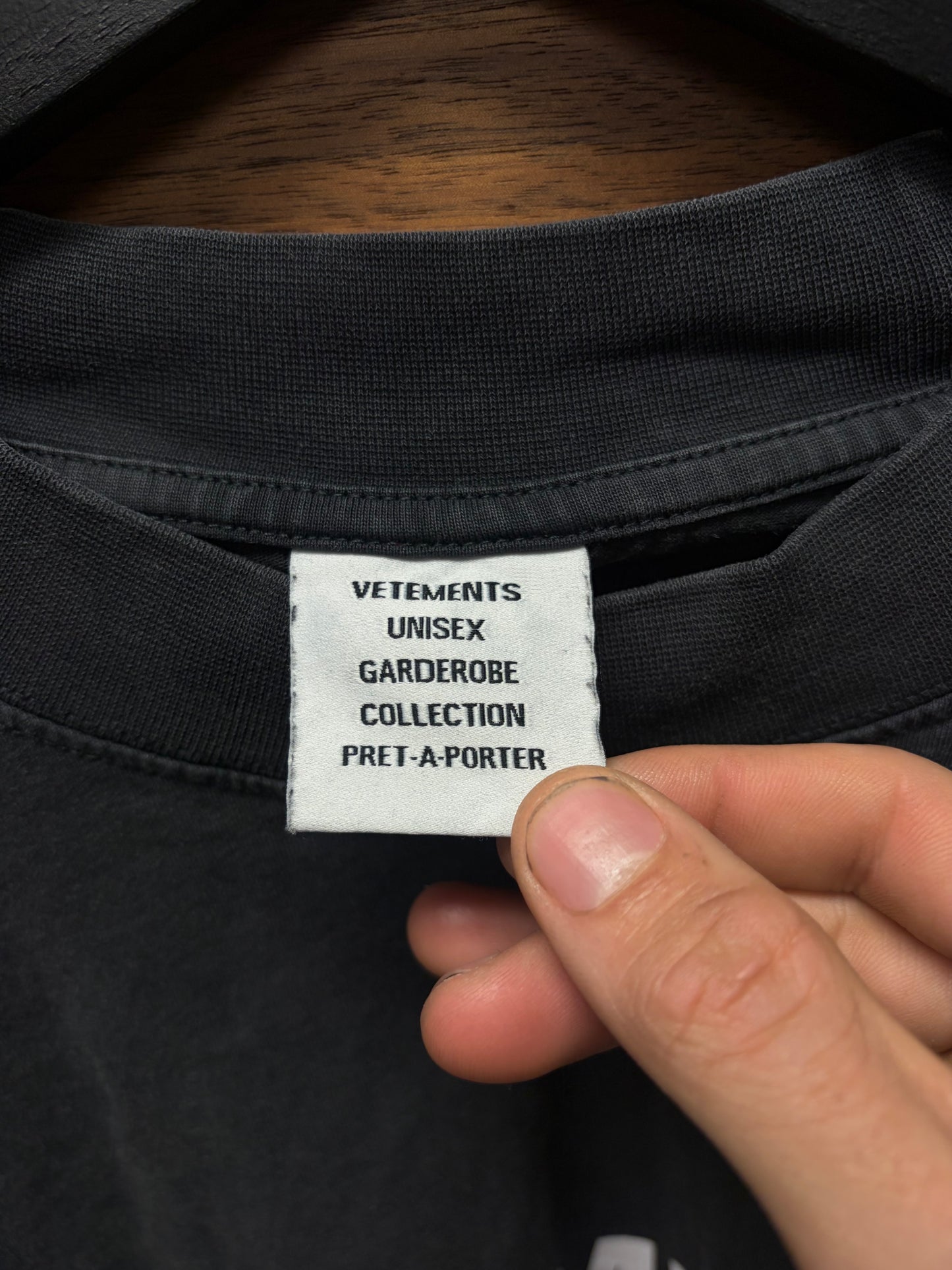 Vetements Limited Edition Black Oversized T-Shirt