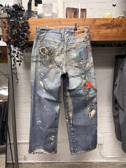 Acne Studios ‘Trompe L’Oeil’ Super Baggy Wide Leg Denim