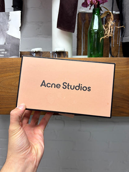 Acne Studios Cream White ‘Bug Eye’ Wraparound Lens Sunglasses